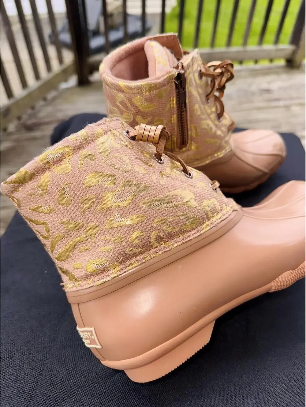 Sperry Women's Duck Boots with Leopard Print - Picture 5 of 8